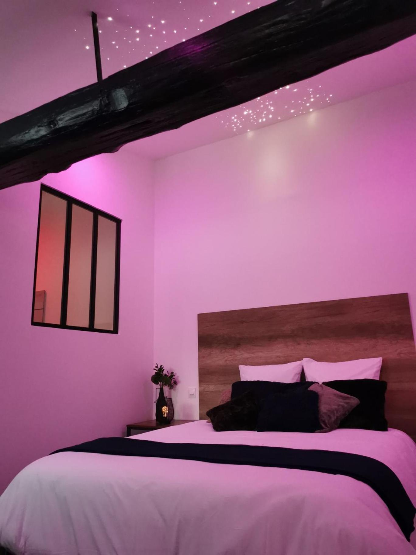 Les Sansonnets Appart&Spa Mezy-sur-Seine Chambre photo